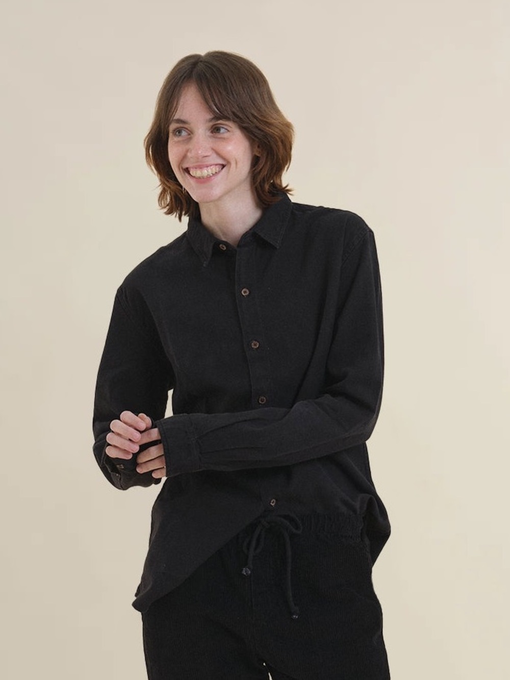 Industry of All Nations Pondi Shirt black Iron Ore dyed